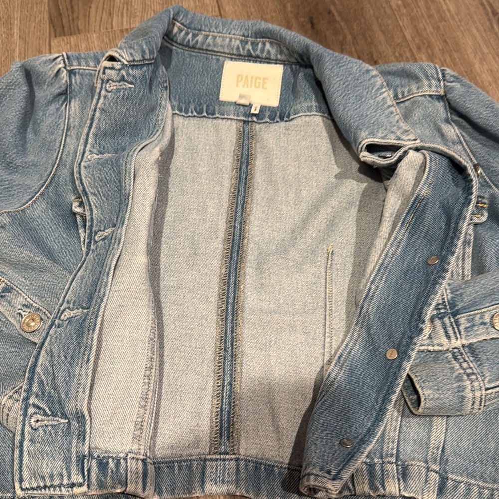 PAIGE DENIM JACKET LARGE - Picture 5 of 8